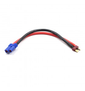 8AWG Length 20cm rubber red black round cable EC5 to T-plug